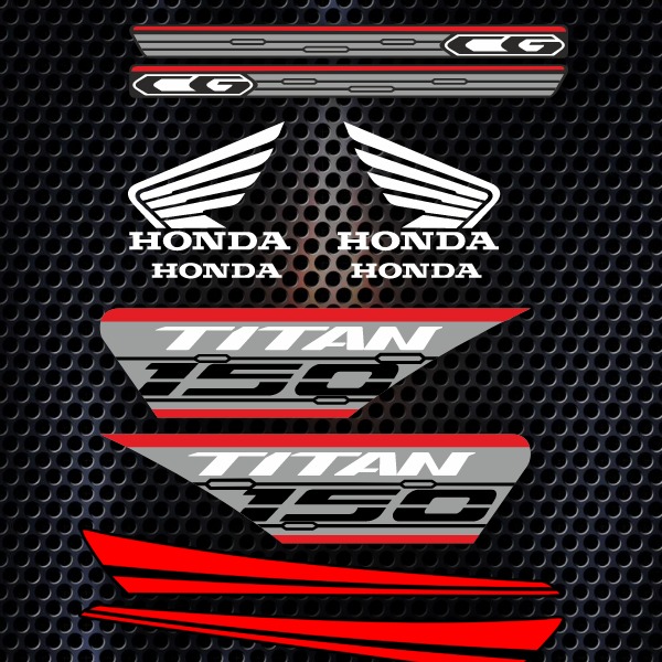 pdf de moto -honda titan cg 150 rojo y gris- honda