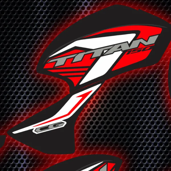 -titan 150 rojo y blanco- honda