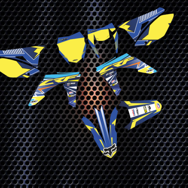 -crf230 2019- amarillo con azul honda