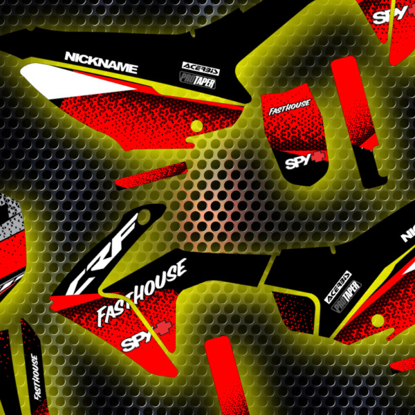 -crf 110 fasthouse- red and black honda