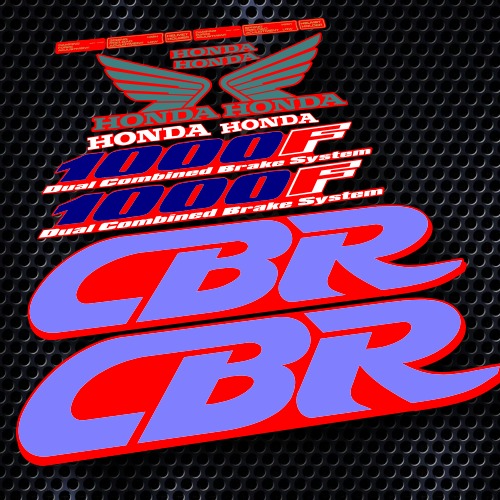honda cbr 1000f decalques