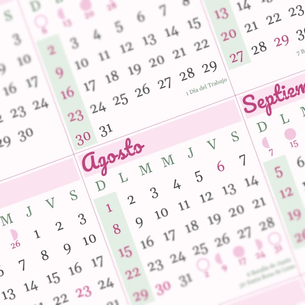 calendario 2027 peru floral