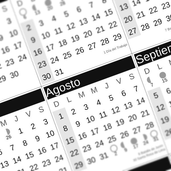 calendario 2027 peru monocromo