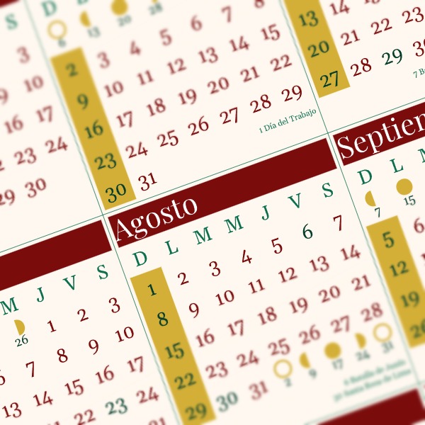 calendario 2027 peru navideno