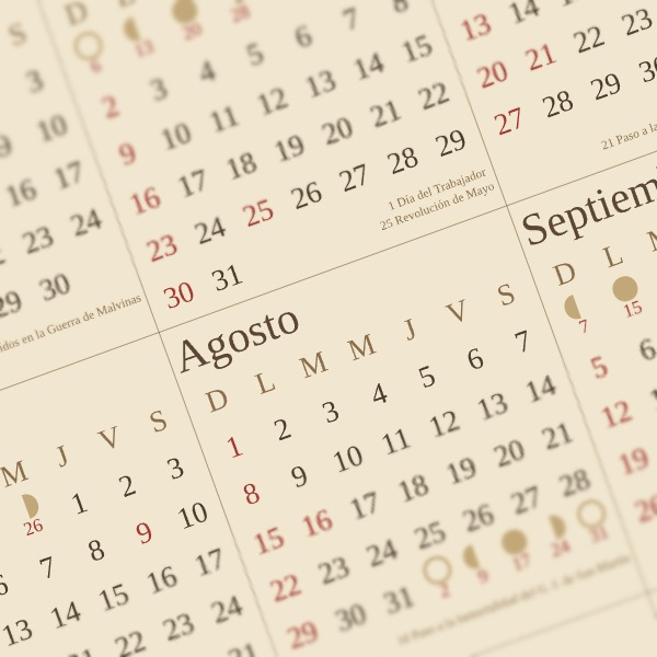calendario 2027 argentina vintage