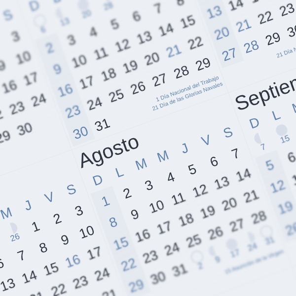 calendario 2027 chile nordico