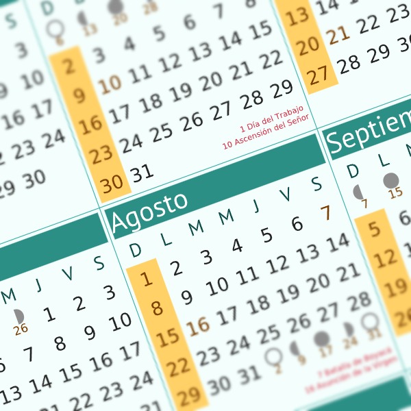 calendario 2027 colombia colorido