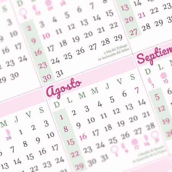 calendario 2027 colombia floral